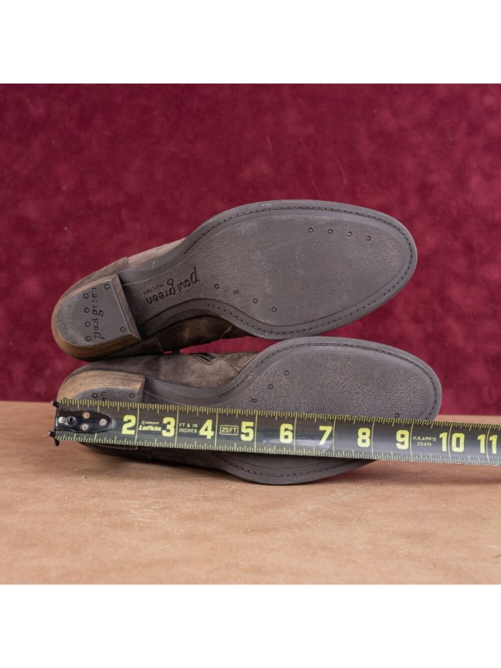 Paul Green Women Brown Suede Zip Ankle Summer Western Boots sz 10.5US UK8 - Picture 5 of 8